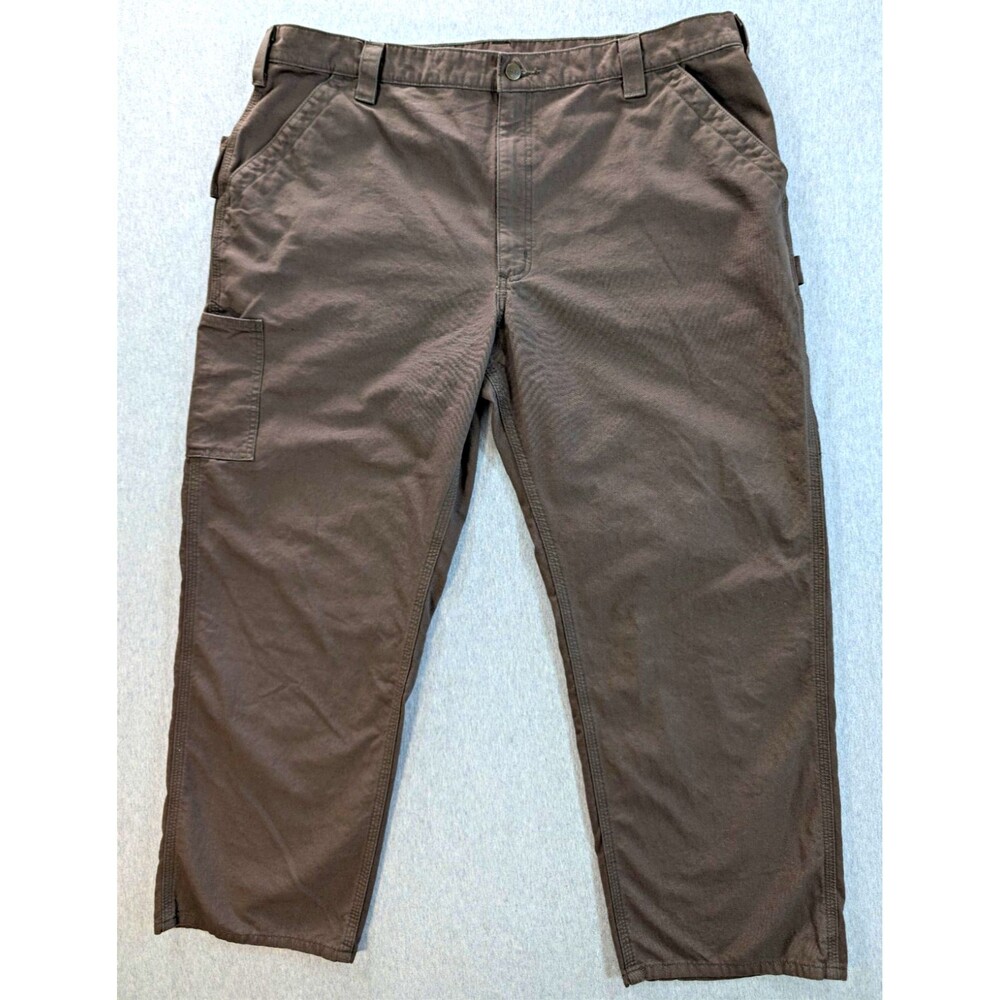 Carhartt Original Dungaree Fit Men's Cotton Canvas Work Pants Brown 42x30